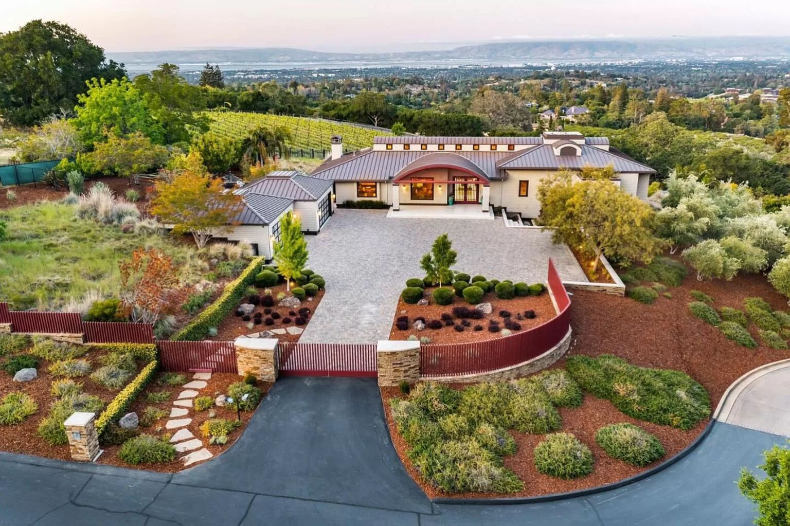 Stunning Custom Home In Los Altos Hills With Luxurious Finishes And