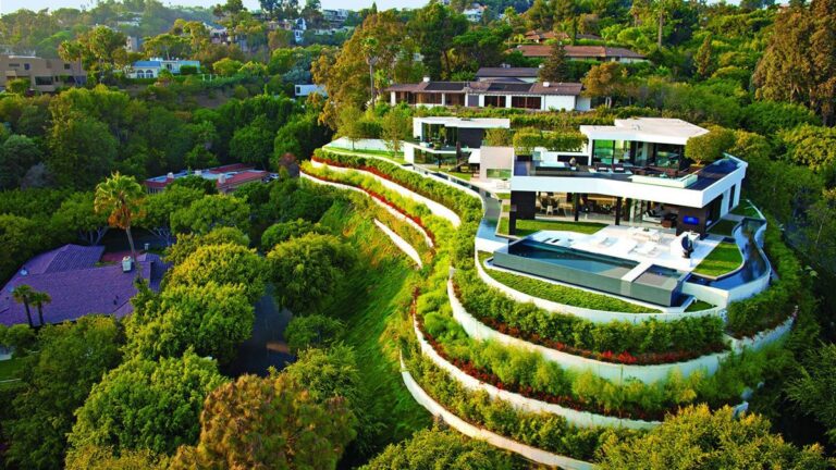 Exclusive Elegant Luxury Laurel Way Modern Home on the Market for $26,000,000