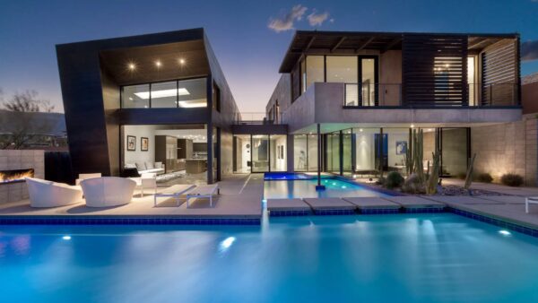 Majestic Sun Glow Lane Modern Home In Las Vegas By Eric Strain