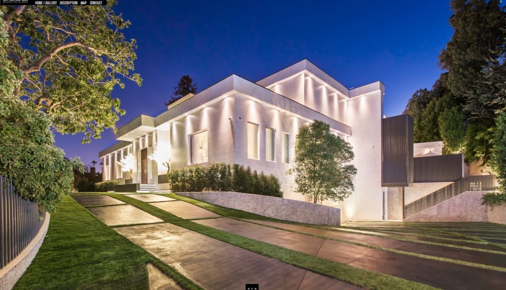 Oxford Way Modern Mansion in one of the best places in Beverly Hills