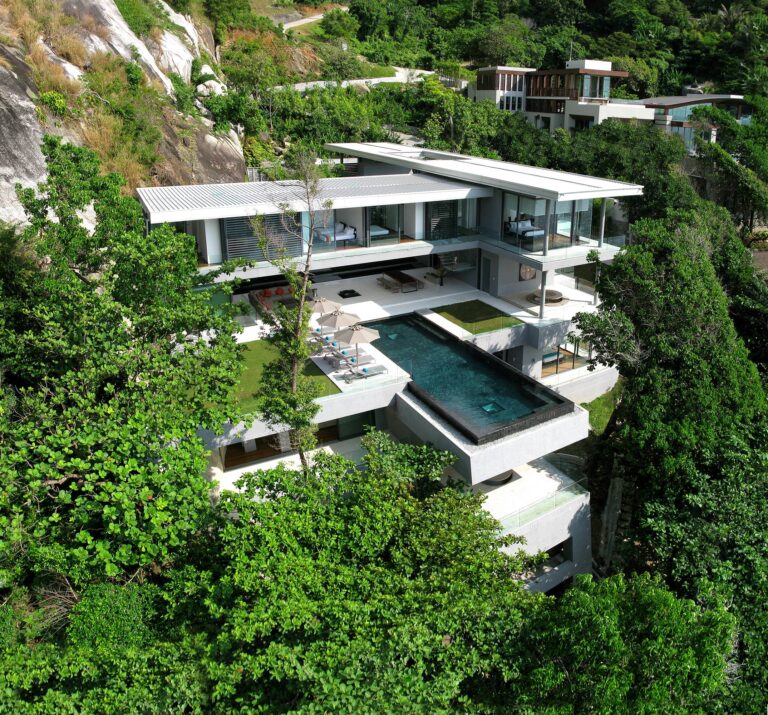 Amazing Seacliff Villa Amanzi in Phuket, Thailand by Architect Firm Original Vision Studio