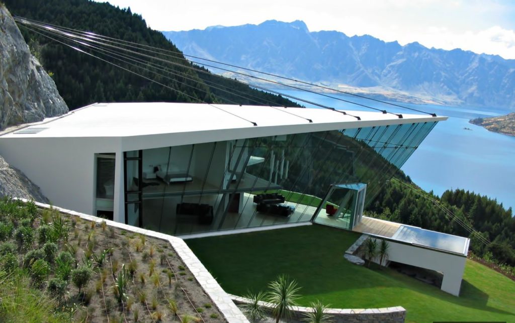 Villa in New Zealand, luxury house