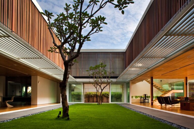 Enclosed Open House in Singapore by Wallflower Architecture + Design