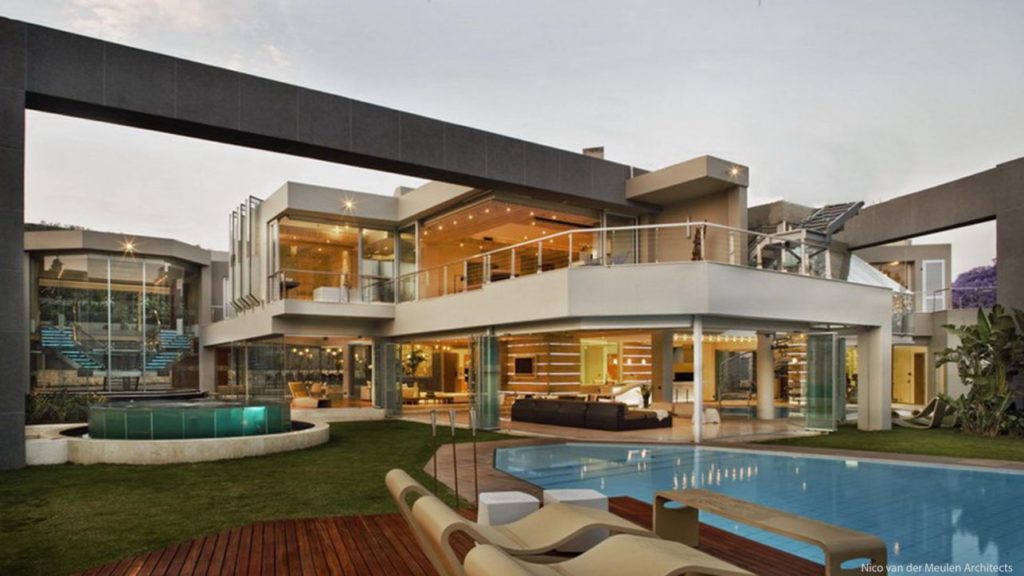 Glass House in South Africa, luxury house