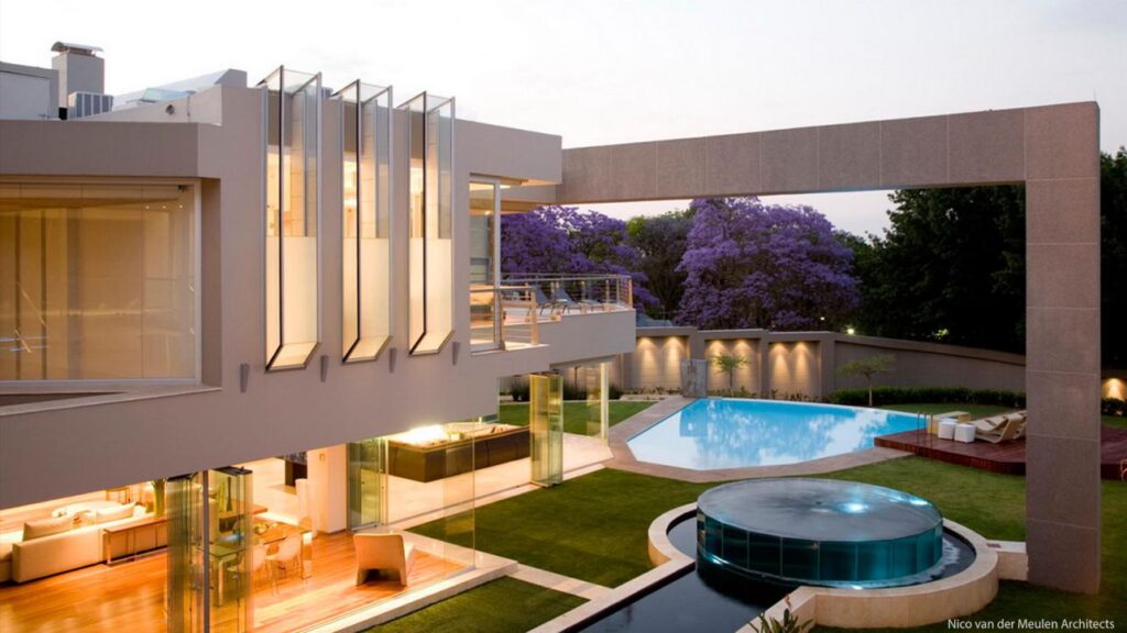 Glass House in South Africa, luxury house