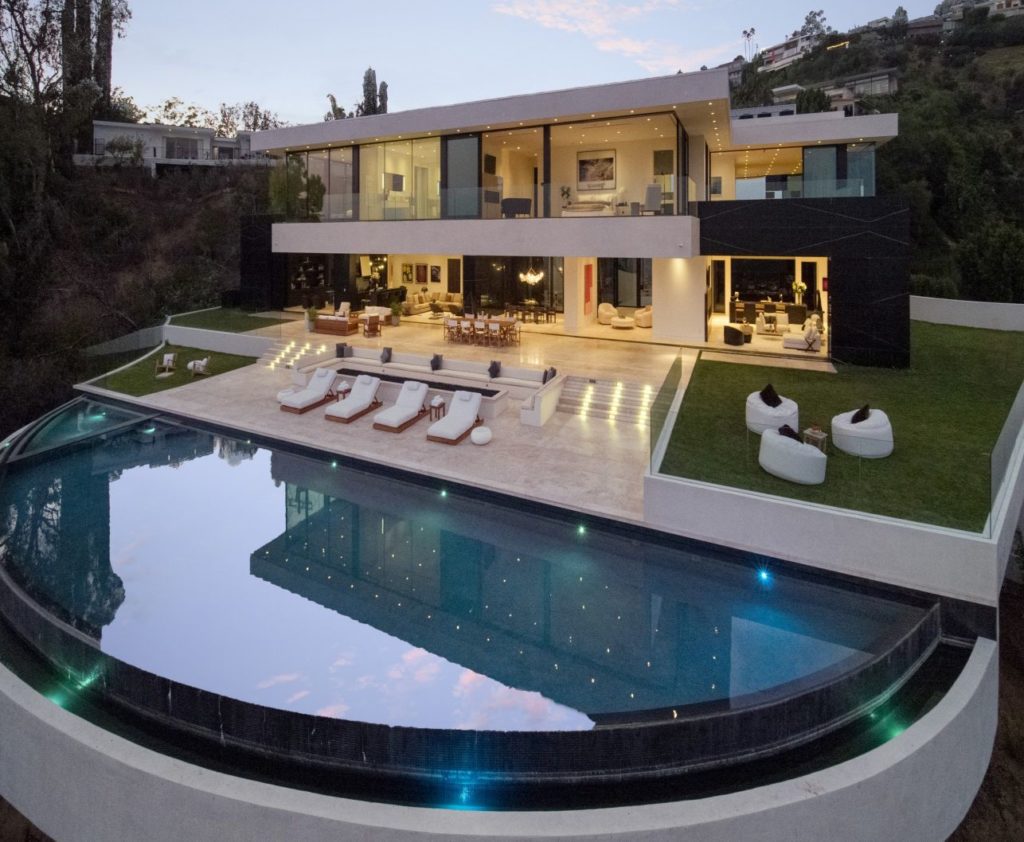 luxury house, american homes, Sunset Strip Modern Home