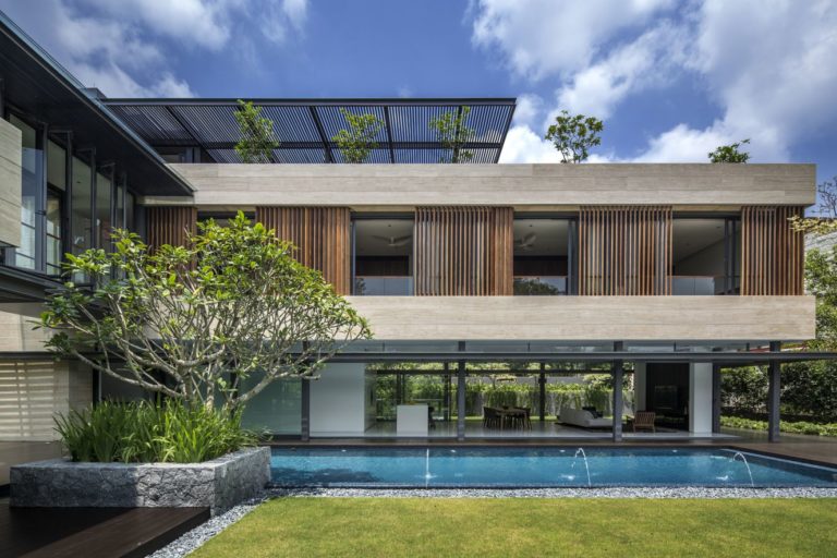 Secret Garden Modern House in Singapore by Wallflower Architecture...