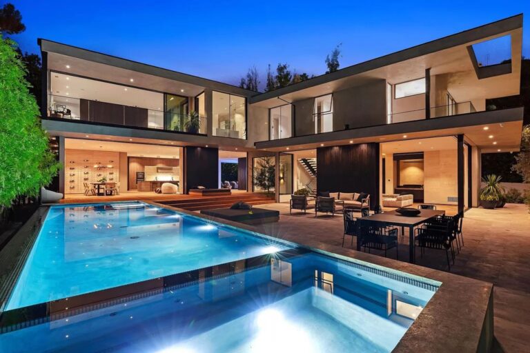 Inside A Majestic Architectural Contemporary in Sunset Strip Listed for $14,500,000