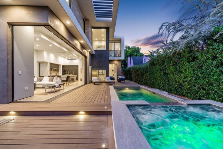 Beverly Grove Custom Home Features Contemporary Design Listed for $4,950,000