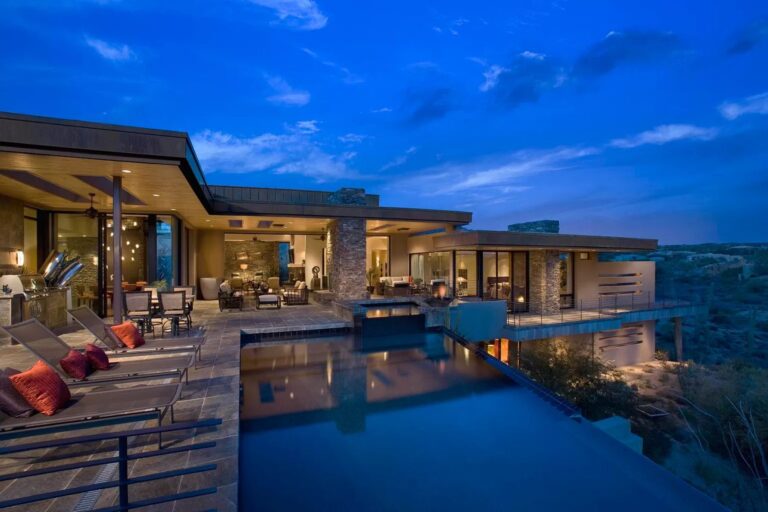 Inside A Scottsdale Home with Sweeping Views of Mountains Offered at $3,795,000