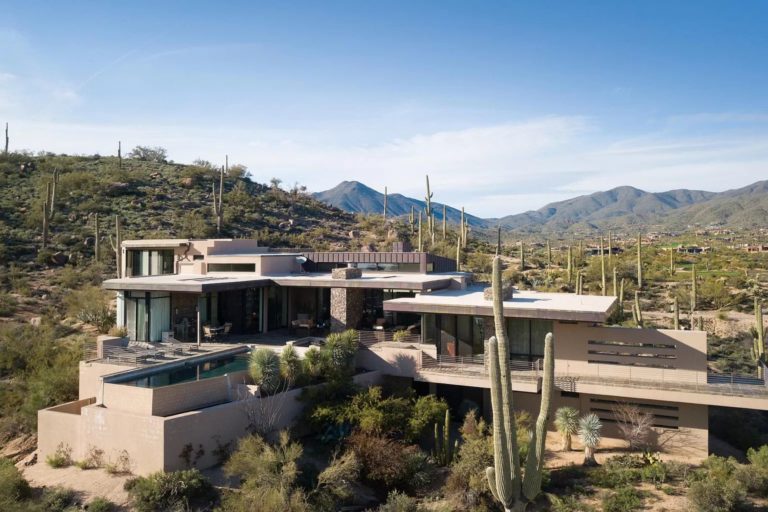 Inside A Scottsdale Home with Sweeping Views of Mountains