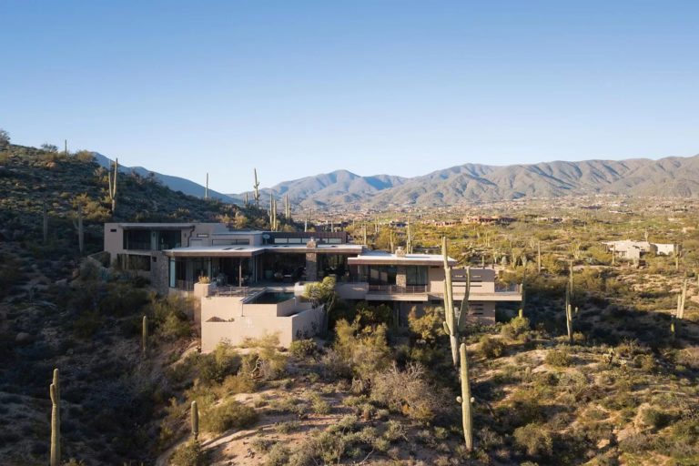 Inside A Scottsdale Home with Sweeping Views of Mountains