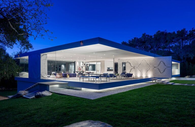 Glass Pavilion Contemporary in California by Steve Hermann Design