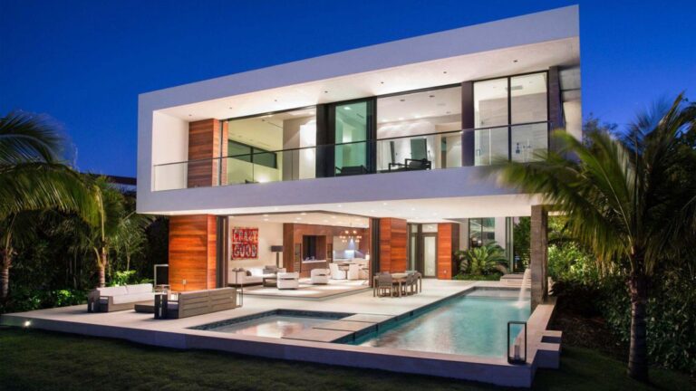 Hibiscus Island Modern Estate in Miami Beach by Choeff Levy Fischman