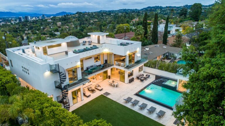 Imaginative and Masterfully Crafted Estate in Encino, CA offered at $5,532,000