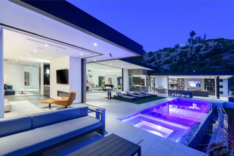 Elegant Doheny Estates Contemporary with Unparalleled Scale offered at $18 Million