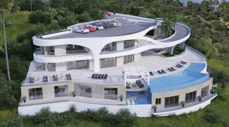 Conceptual Design for Sky Lane Mega Mansion by de Loren & Associates