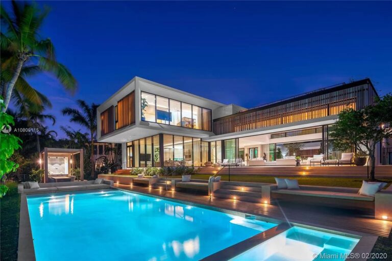 Miami Beach Contemporary Waterfront Home hits Market for $17.5 Million