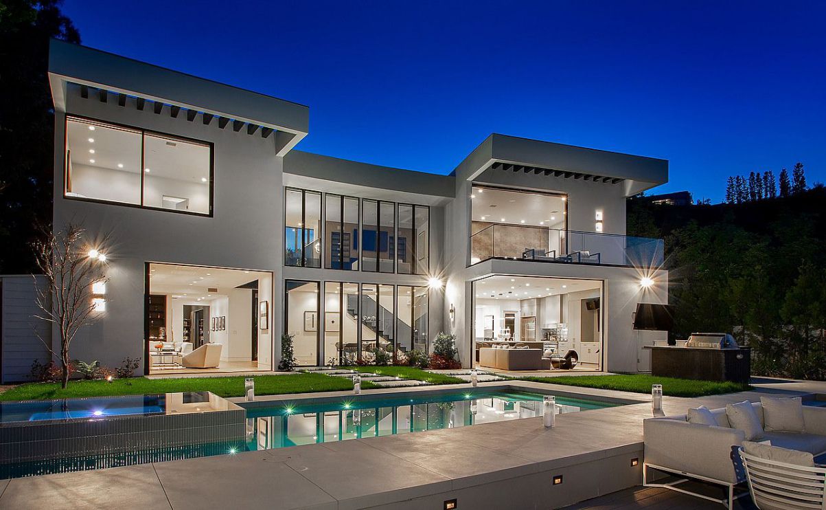 Modern Lake View Estate in Bel Air returns Market for $8.5 Million