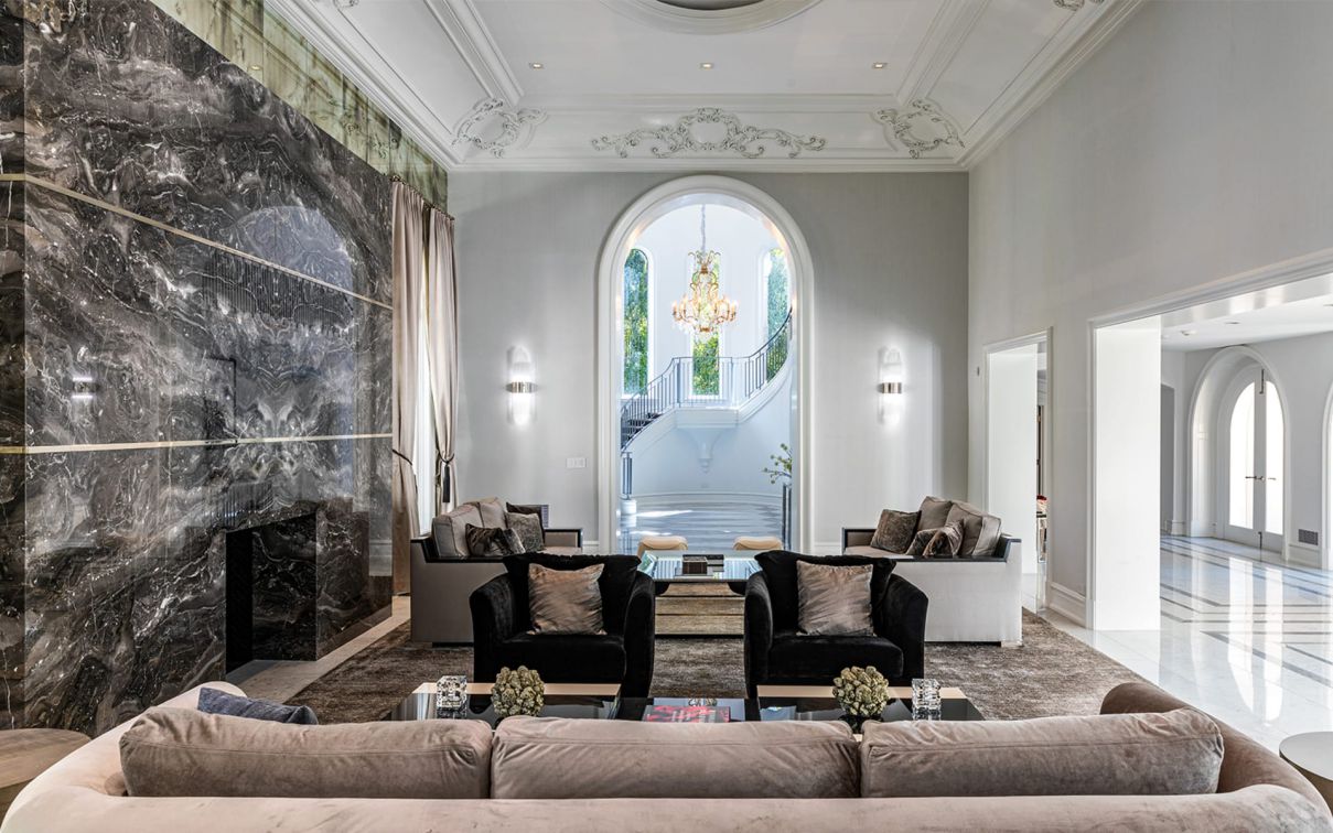 These are 14 beautiful living room architectures for wealthy homes.