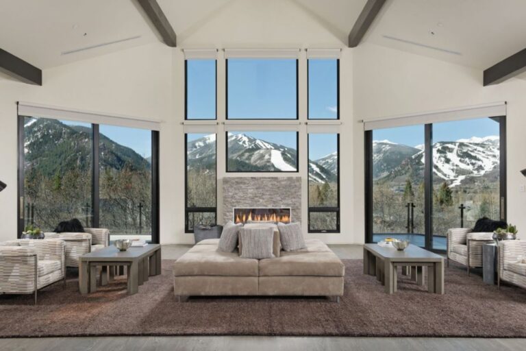 Newly Remodeled Aspen Retreat on Red Mountain Boasts Mountain Views and Contemporary Finishes