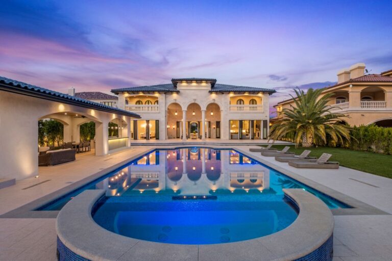 Majestic Mediterranean Estate with Extravagant Volume and Top-of-the-Line Finishes on Sprawling Lot in California
