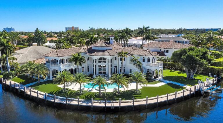 $11.5 Million Boca Raton Transitional Estate with Breathtaking Water Views