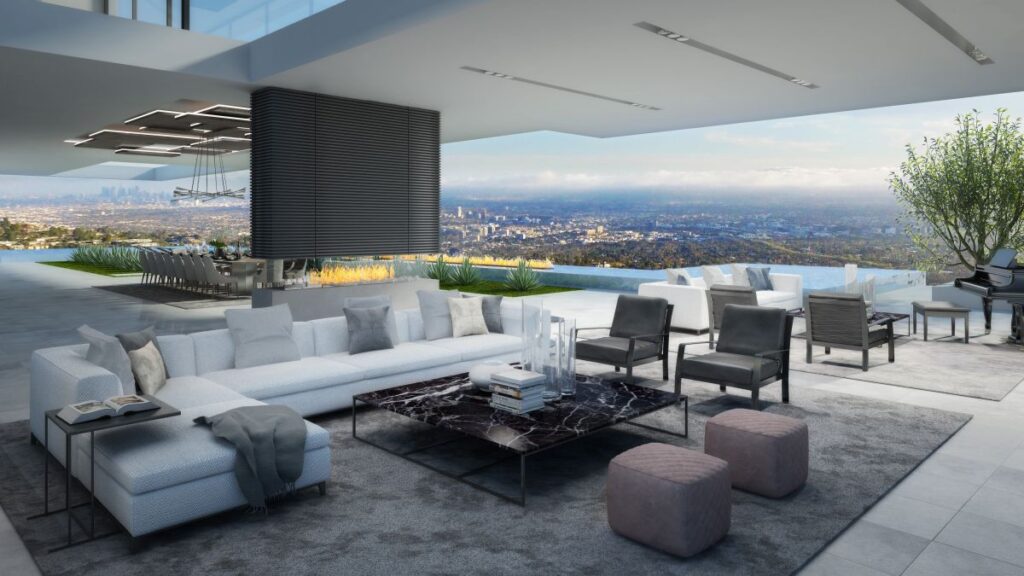 Beverly Hills Cedarbrook Modern Mansion Concept by IR Architects