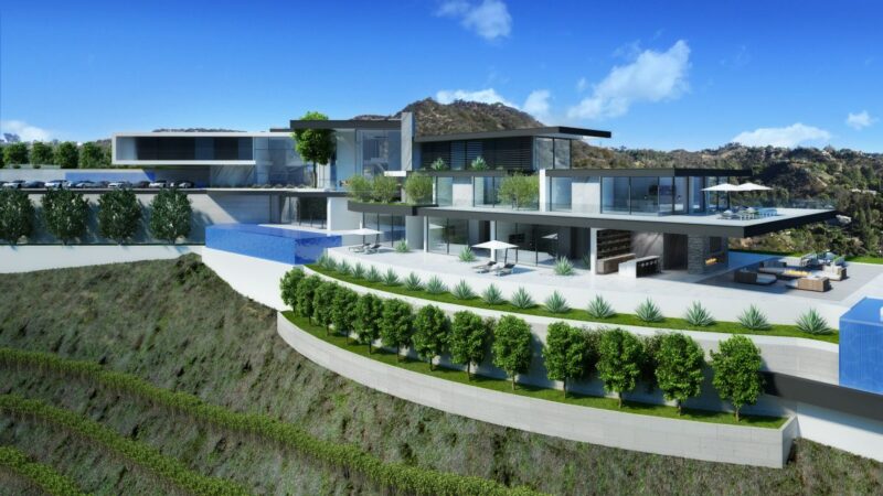 Beverly Hills Cedarbrook Modern Mansion Concept by IR Architects