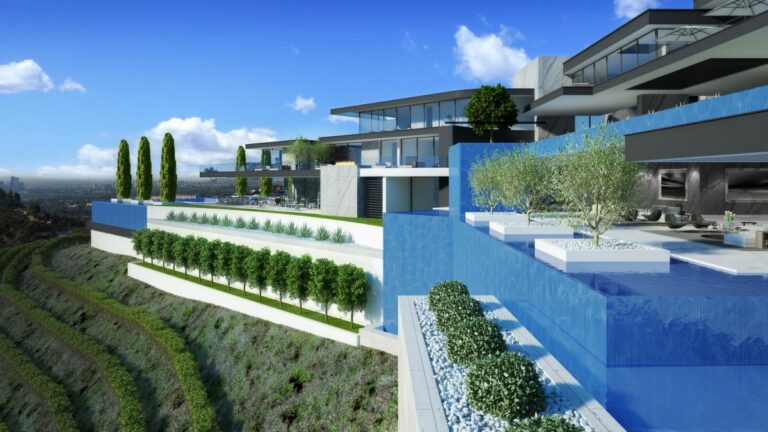 Beverly Hills Cedarbrook Modern Mansion Concept by IR Architects