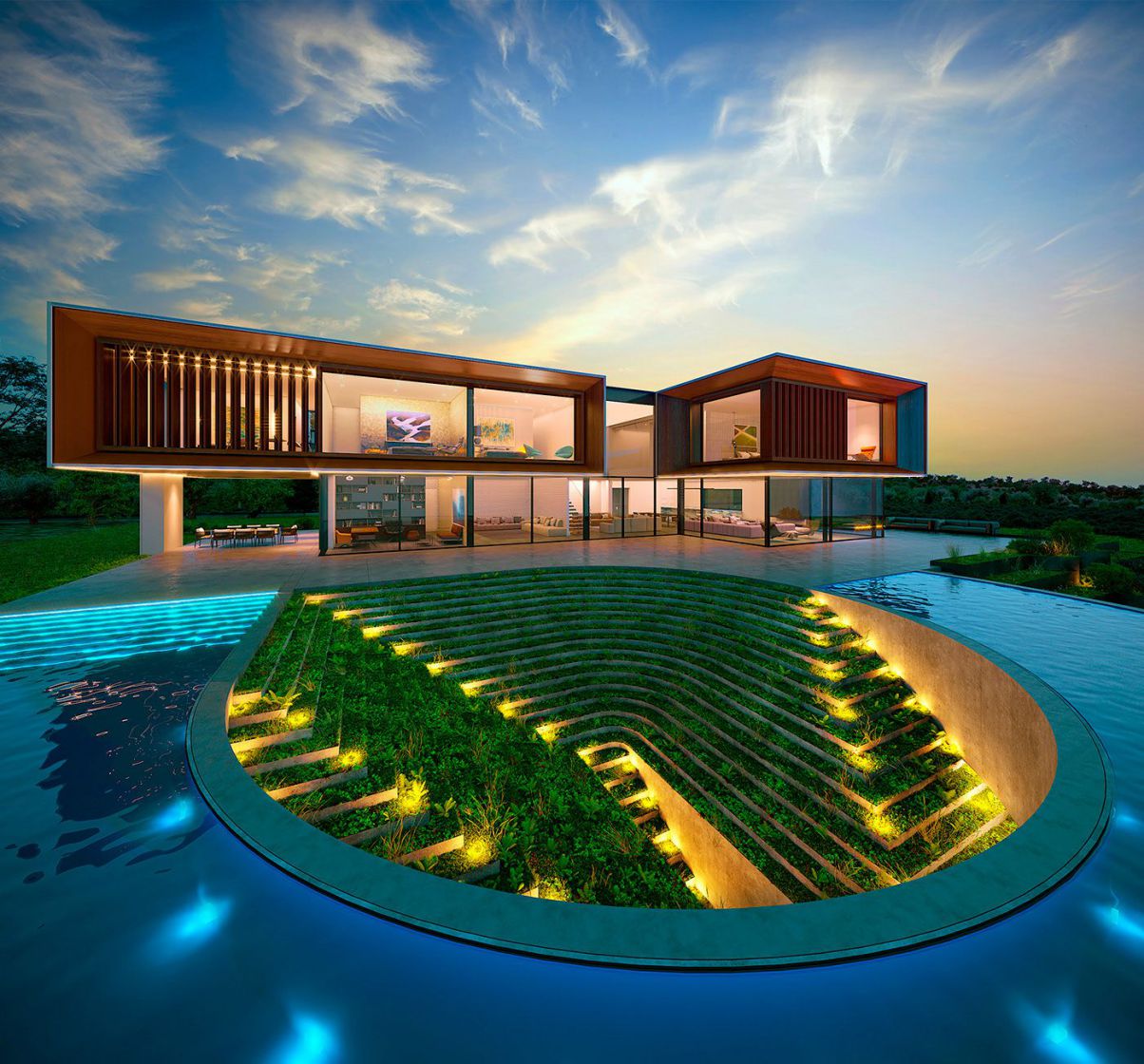 Hill House Design In India Design Concept Of House On The Hill By ...