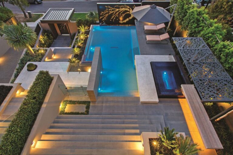 Resort Style Modern Landscaping in Melbourne, Australia by COS Design