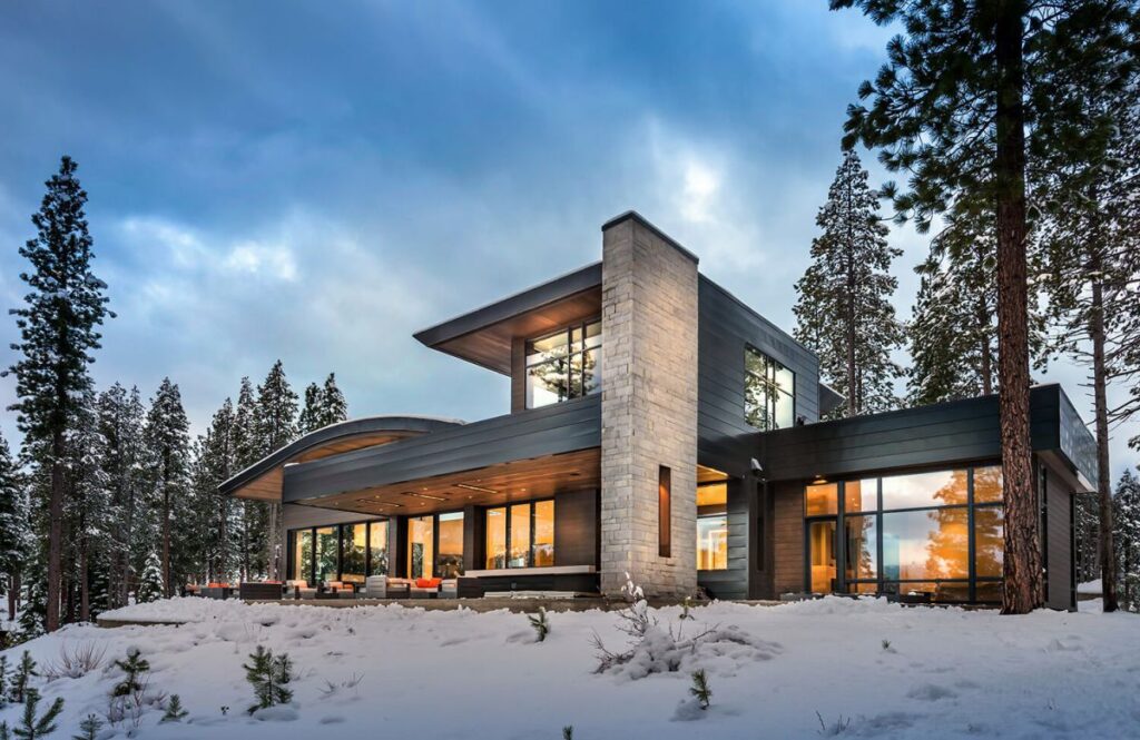 Sinuous Dwelling Residence, tahoe, chalet, Ward Young Architecture