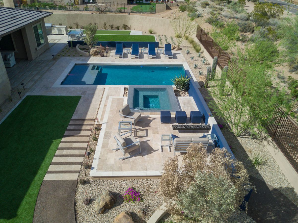 Contemporary Pool In Scottsdale Arizona By Premier Paradise