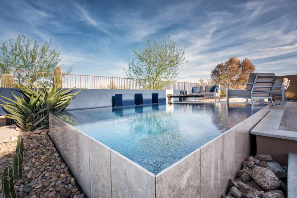 Contemporary Pool in Scottsdale, Arizona by Premier Paradise