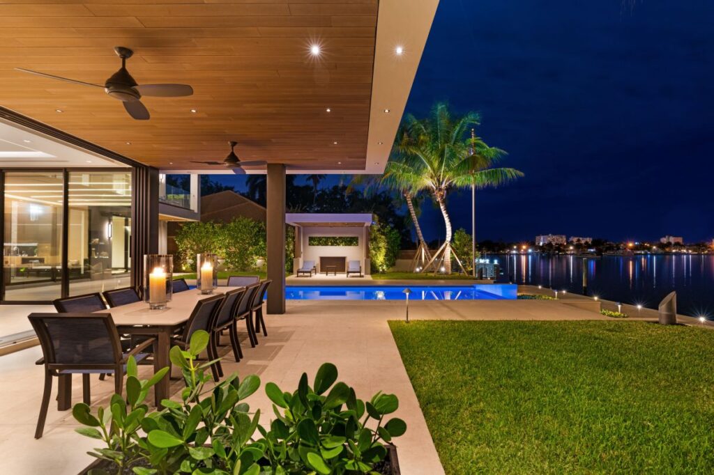 Hollywood Waterfront Mansion in Florida by In-Site Design Group LLC