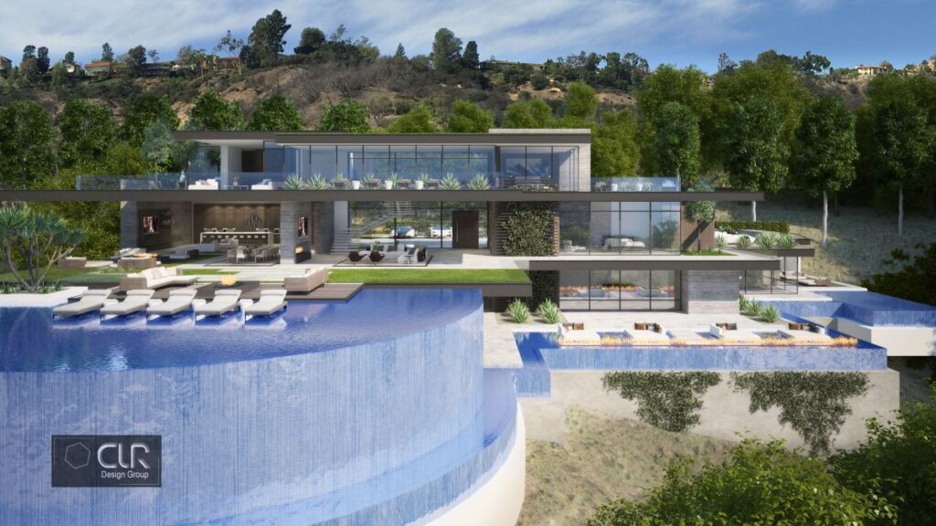 Benedict Canyon Residence Concept, Beverly Hills by CLR Design Group