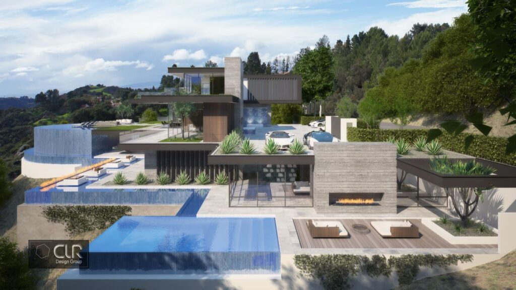 Benedict Canyon Residence Concept, Beverly Hills by CLR Design Group