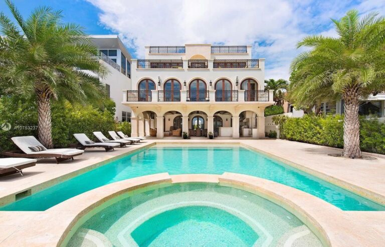 $20 Million Contemporary Mediterranean Oceanfront Villa in Miami Beach