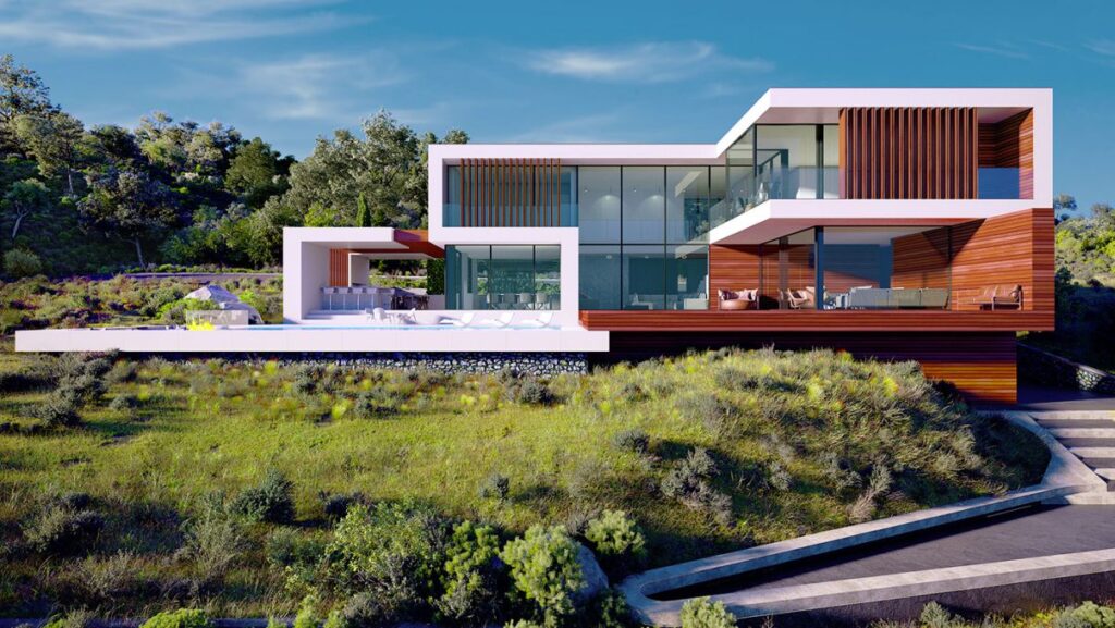 Hillside Modern House Concept, Cyprus by Alexander Zhidkov Architect