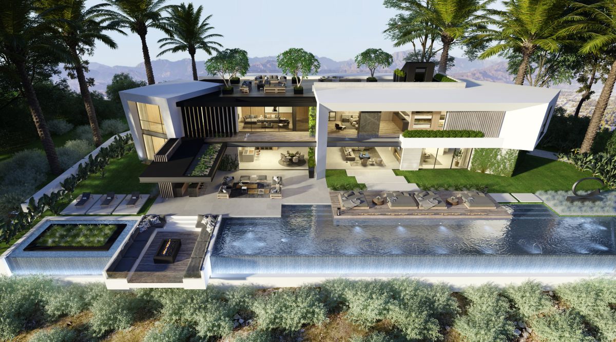 Special Bel Air mansion conceptual design in Los Angeles by CLR Design  Group 