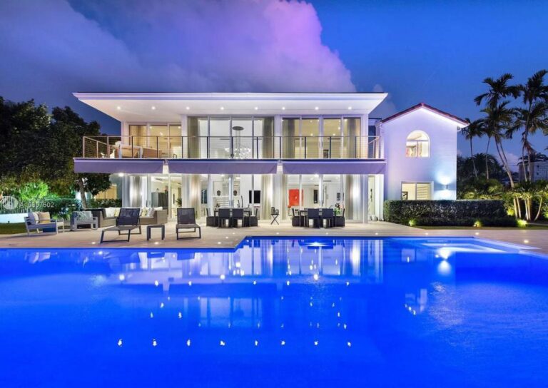 $11.5 Million Prairie Avenue Modern Home in Miami Beach, Florida