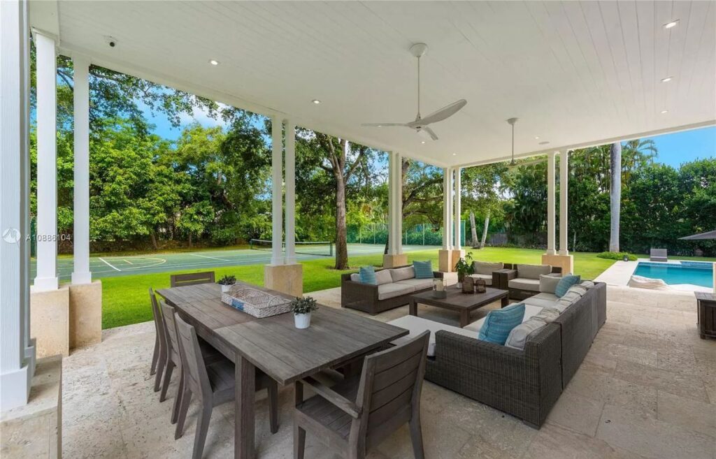 Stunning Hamptons Style Residence in Miami for Sale