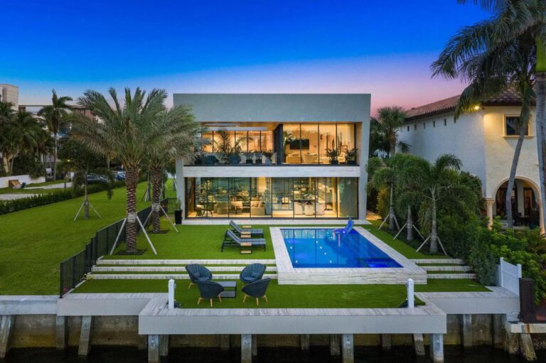 $14.5 Million Stunning Modern Waterfront Home in East Boca Raton