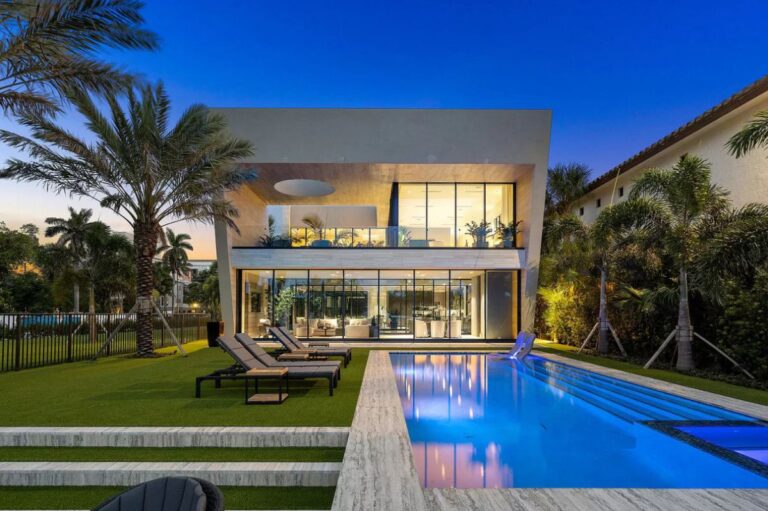 $14.5 Million Stunning Modern Waterfront Home in East Boca Raton