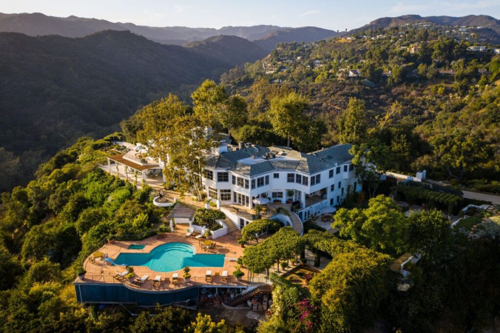 The Norman Lear Estate on 8.29 Acres of Impeccable Grounds