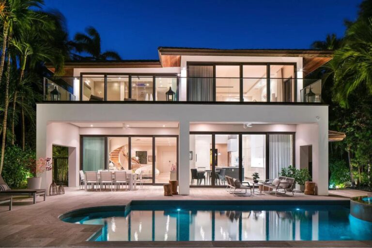 $9,65 Million Tropically Designed Rivo Alto Modren Home in Miami Beach