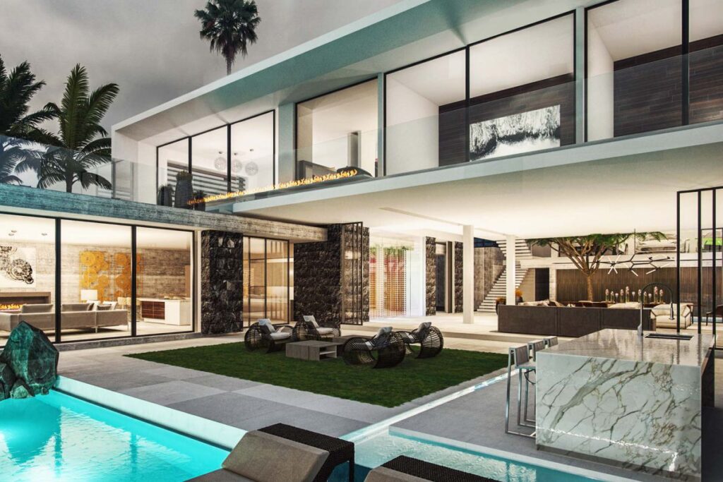 Upper Trasher Residence Concept, Los Angeles by Bowery Design Group