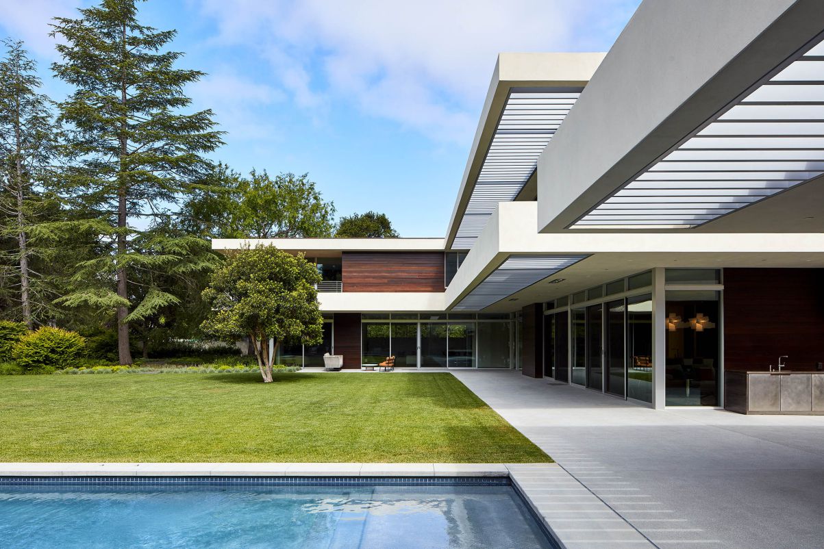 Amara Modern Residence in Atherton, California by Swatt Miers Architects