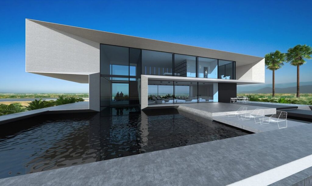 Conceptual Design of Qatar Villa by Alexander Zhidkov Architect